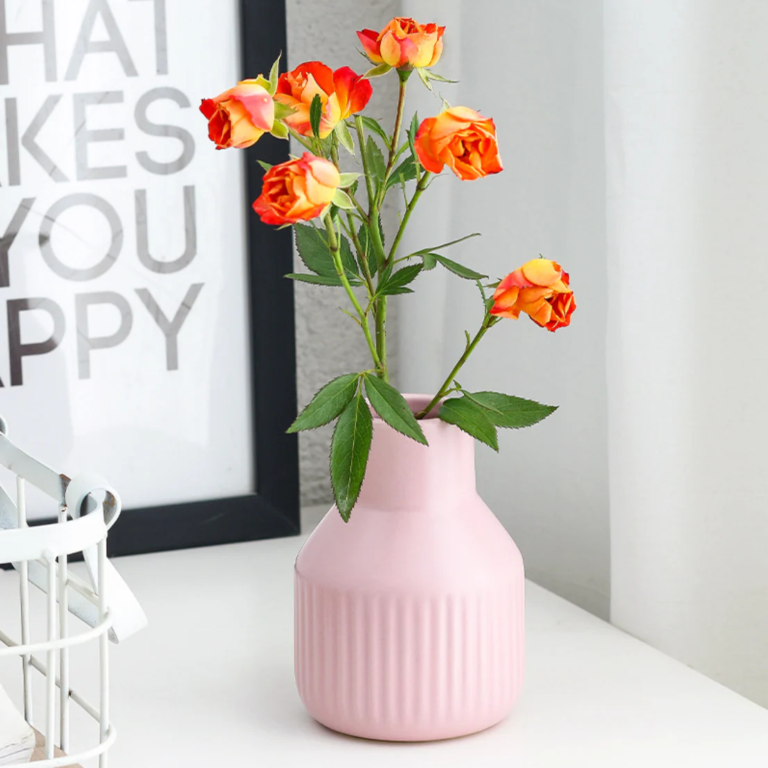 Glossy Decorative Flower Pot - Image 16