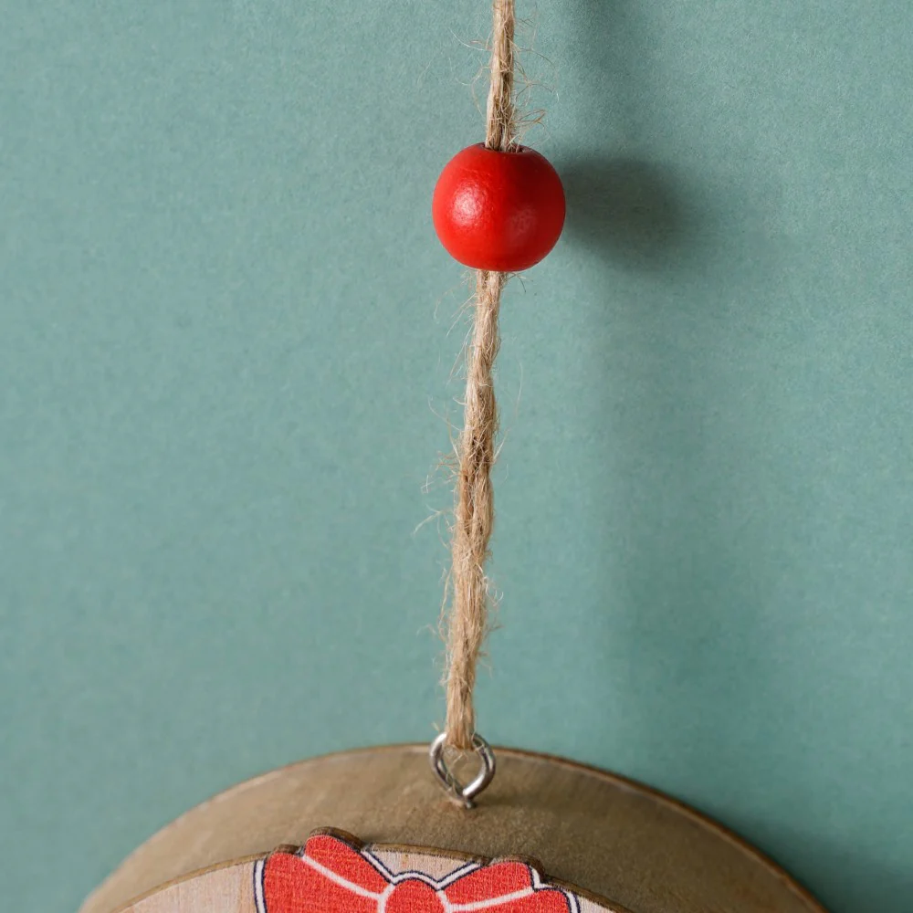 Glow Snowman Wooden LED Light Hanging Ornament - Image 6