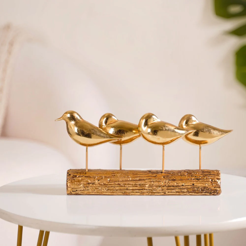 Gold Bird Showpiece With Stand - Image 7