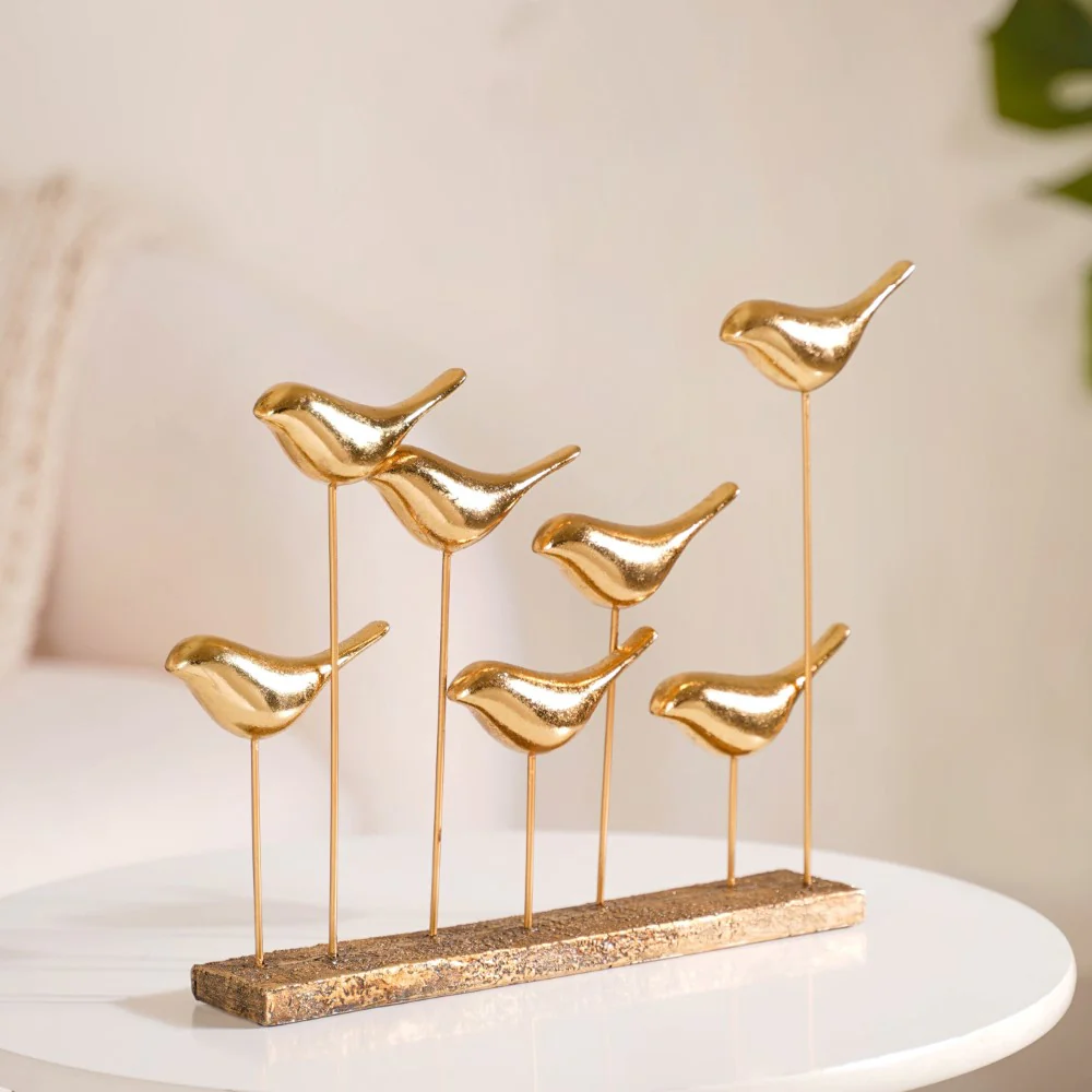 Gold Birds Decor Accent Showpiece - Image 2