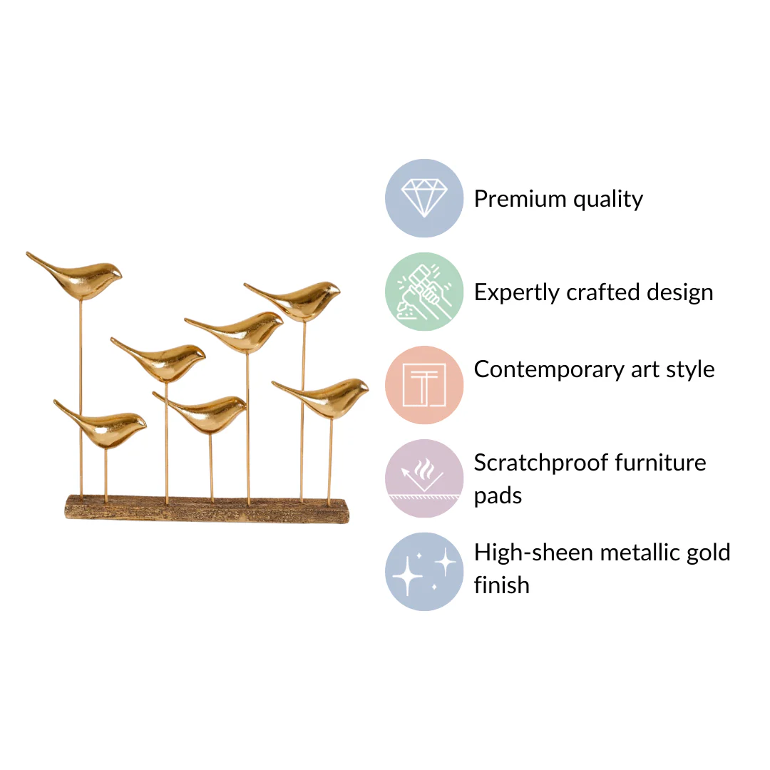 Gold Birds Decor Accent Showpiece - Image 5