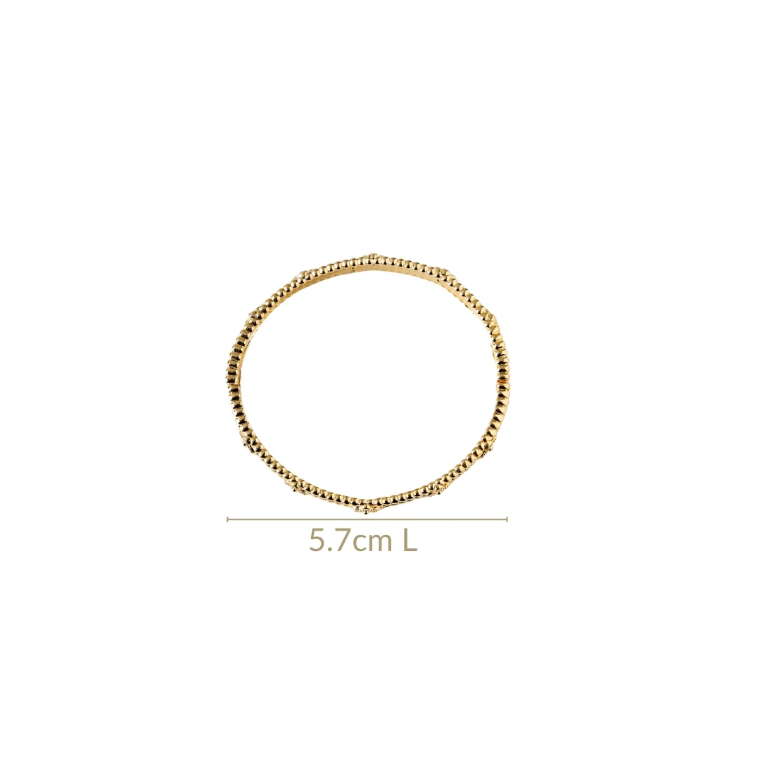 Gold Bloom Metal Bangle - Image 3