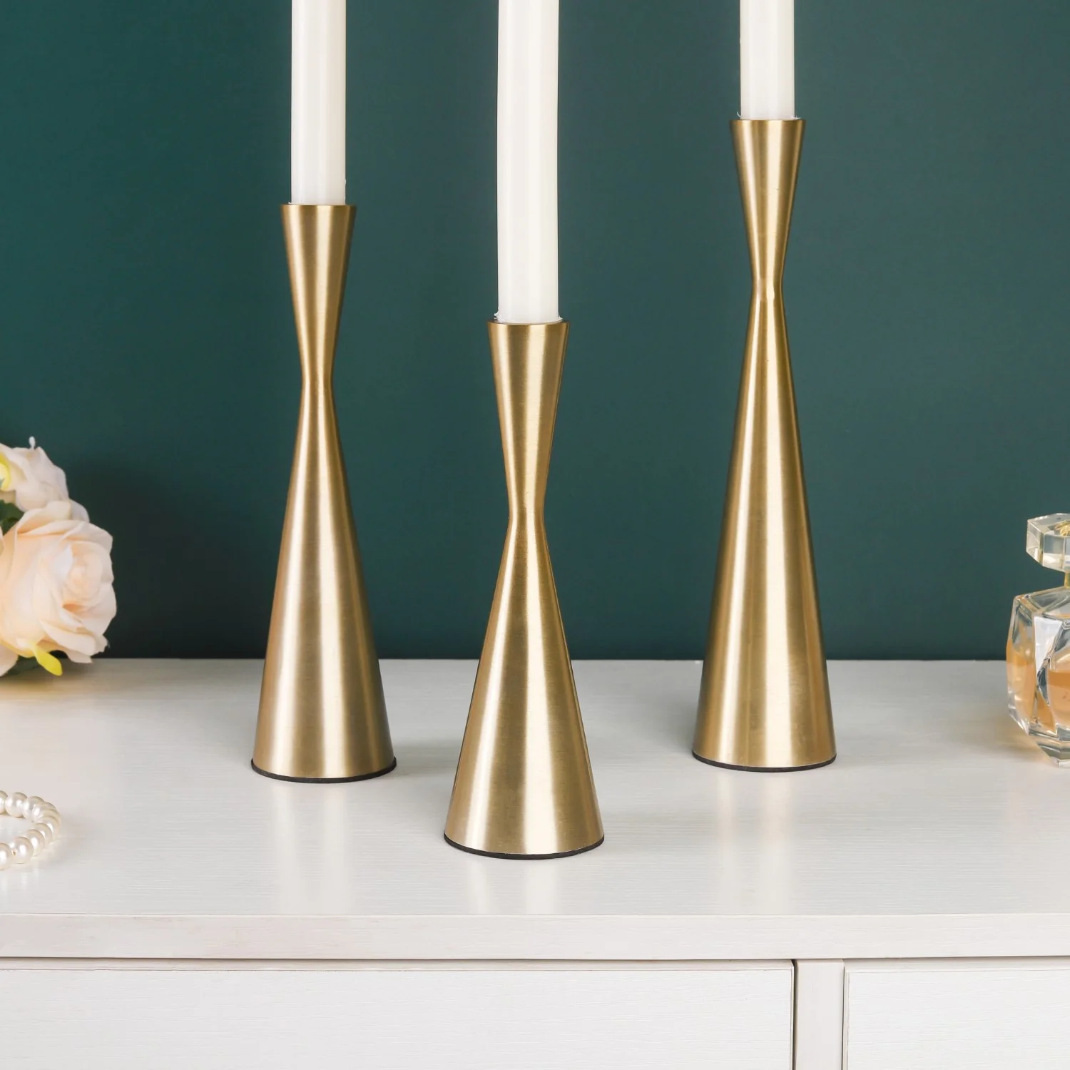 Gold Candle Stand - Image 2