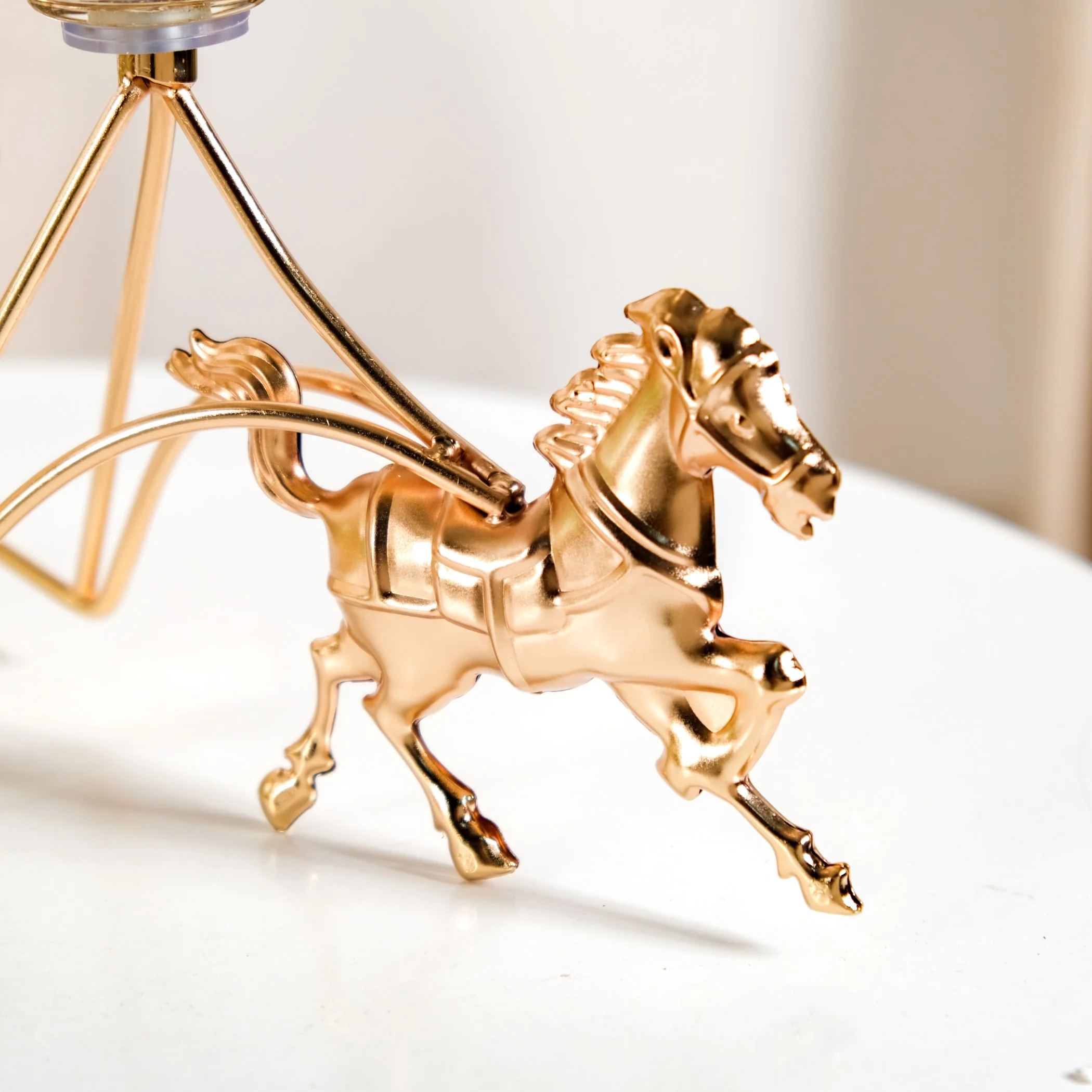 Gold Chariot Glass Decorative Bowls - Image 7