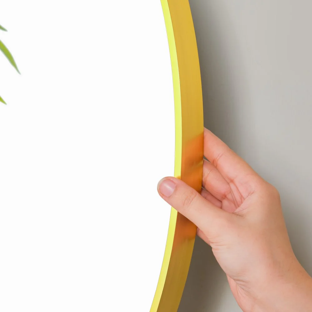 Gold Decorative Round Wall Mirror 19 Inch - Image 4