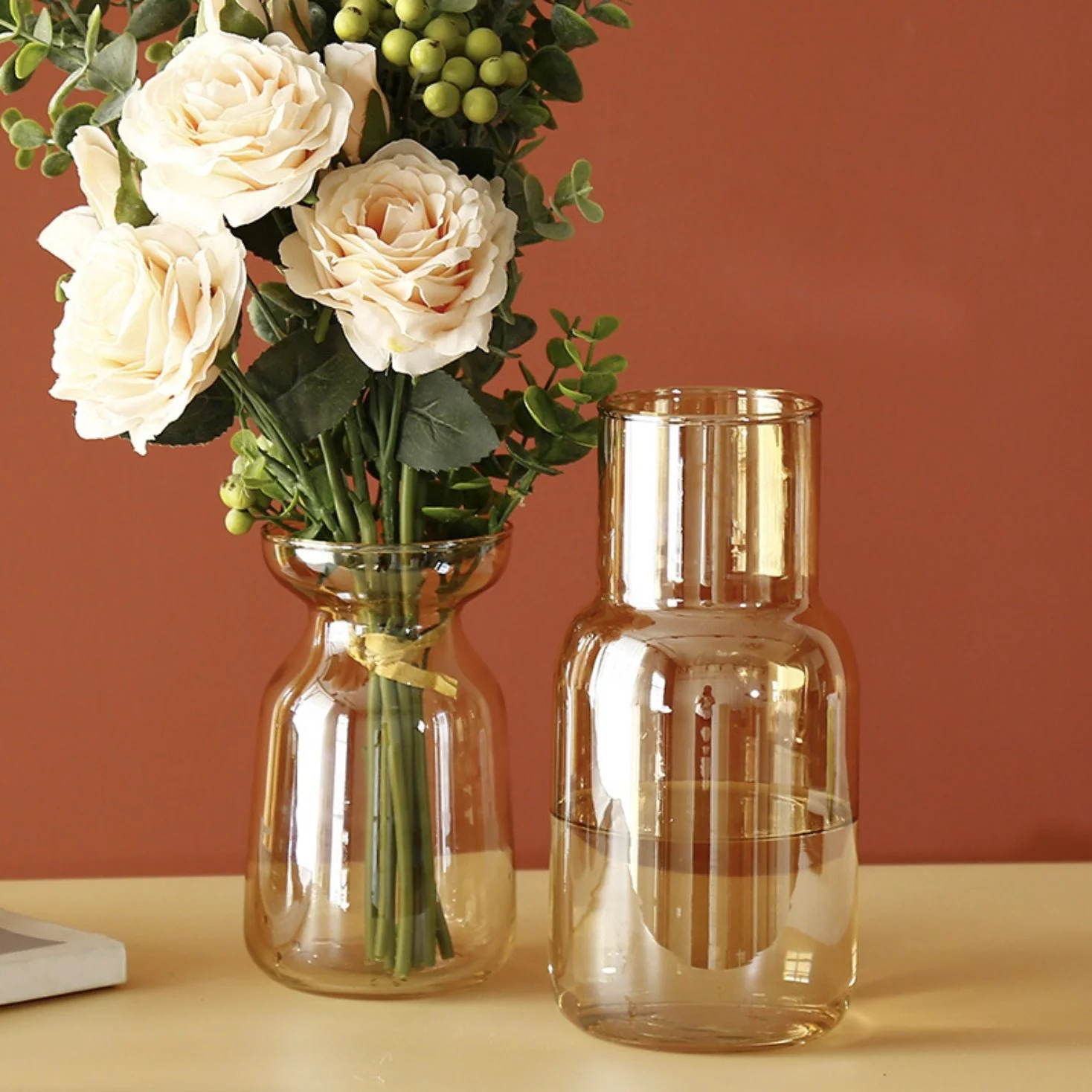 Gold Glass Vase