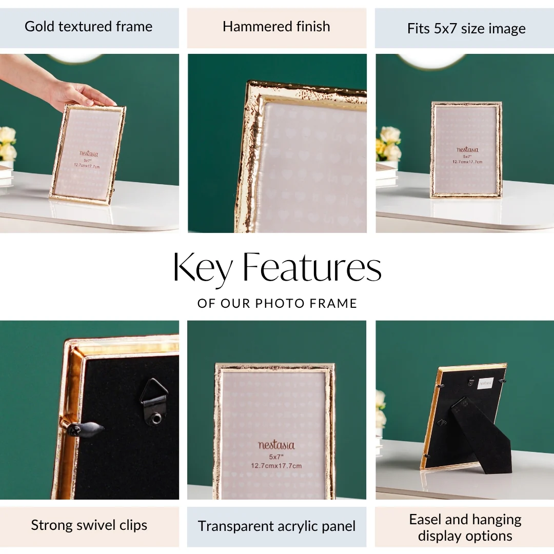 Gold Keepsake Medium Desk Photo Frame 13x18cm - Image 5