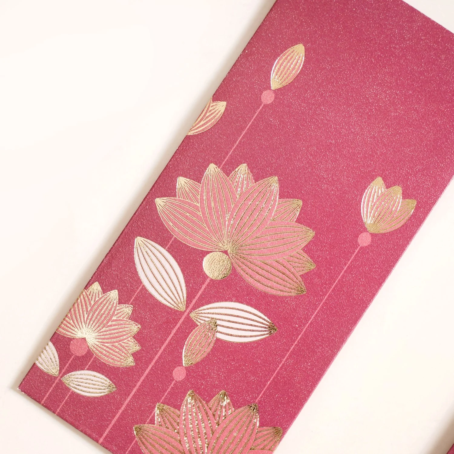 Gold Lotus Shagun Paper Envelopes For Cash Gift Set Of 12 Maroon - Image 6