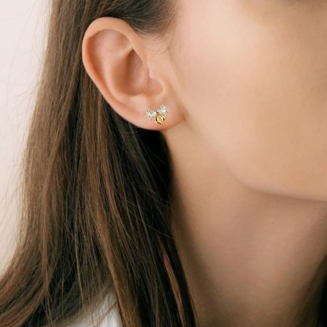 Gold Ribbon Radiance Studs Set Of 3 - Image 5