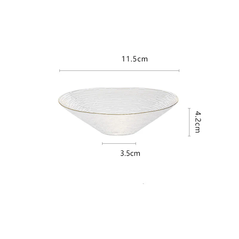 Gold Rimmed Glass Dessert Bowl 100 ml - Image 12