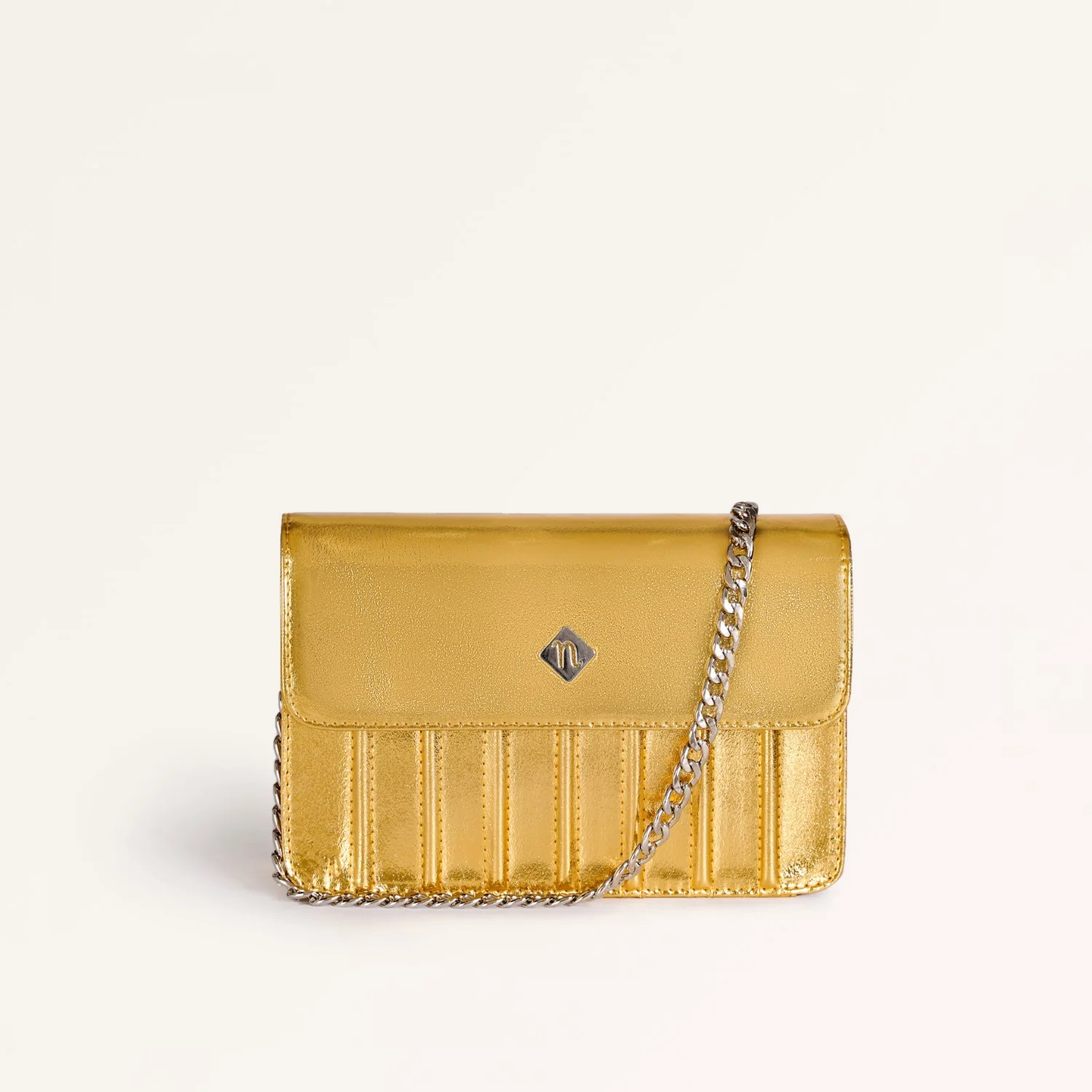 Gold Sheen Shoulder Bag - Image 2