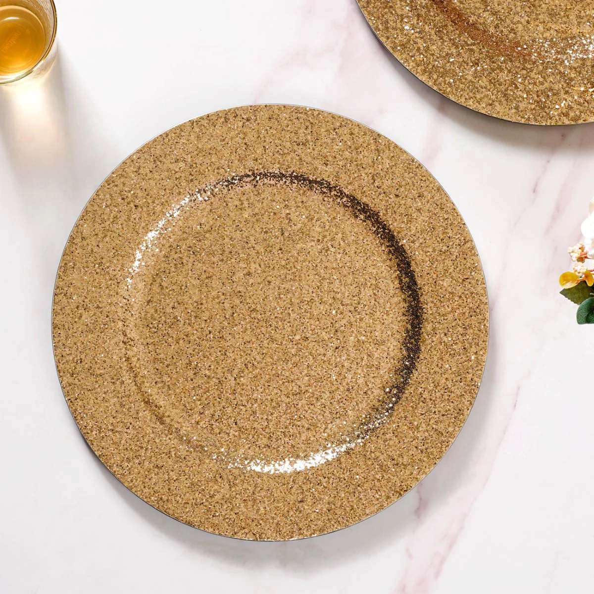 Gold Shimmer Charger Plate Set Of 6 13 Inch - Image 10