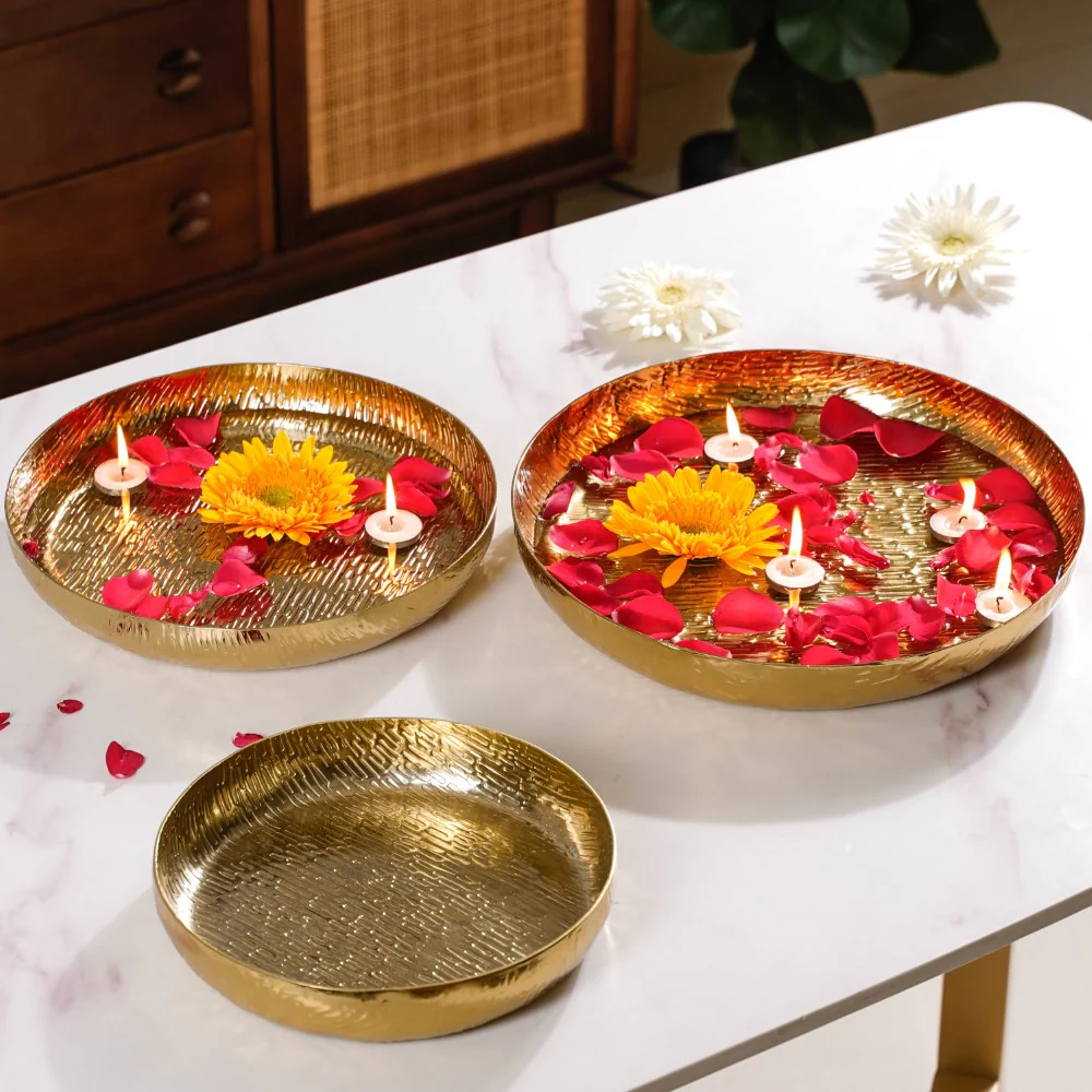Gold Urli Set Of 3 - Image 7