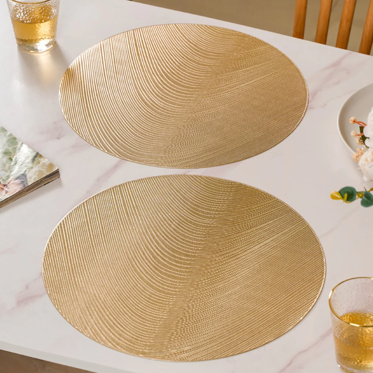 Gold Waterproof Table Mat Set Of 6 - Image 10