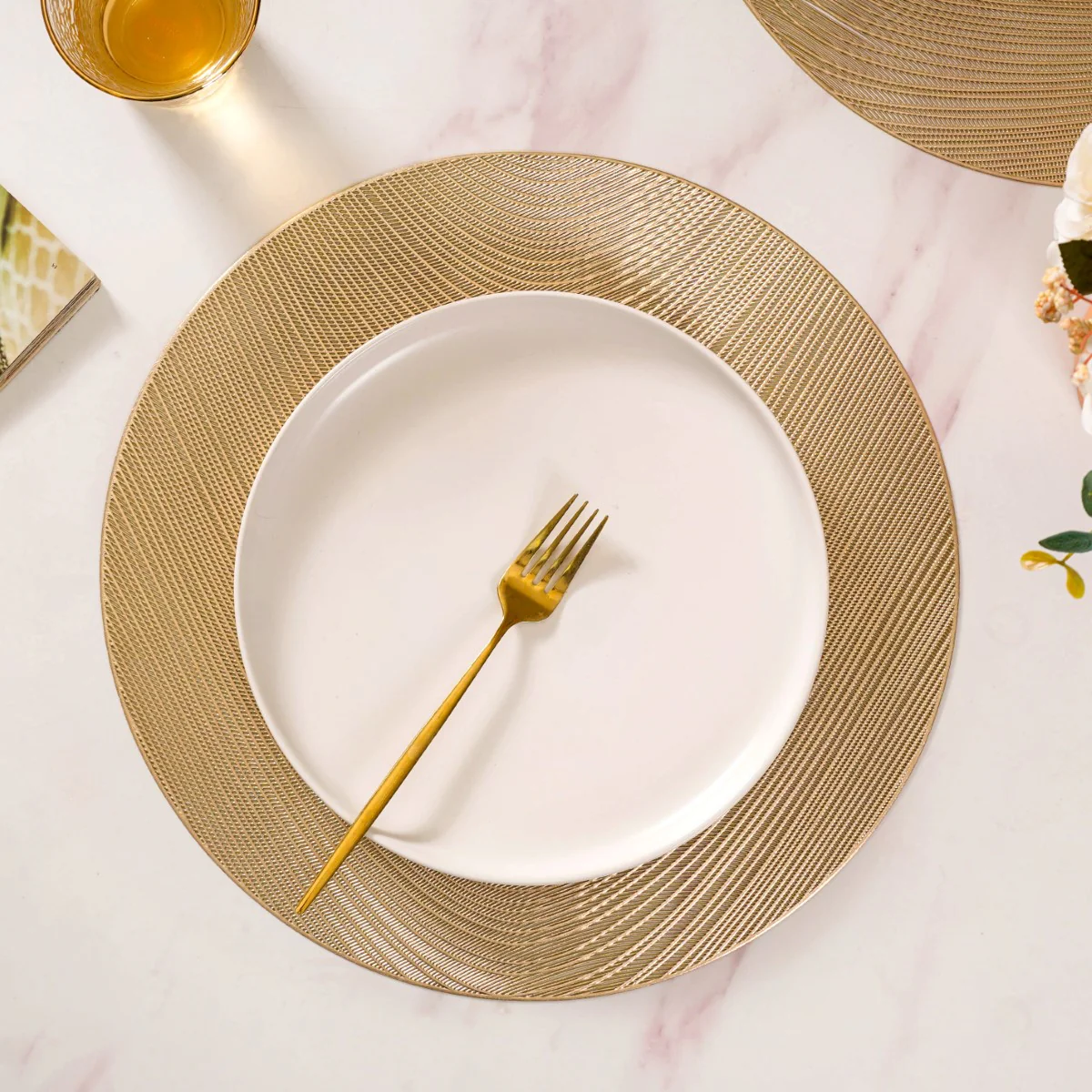 Gold Waterproof Table Mat Set Of 6 - Image 12