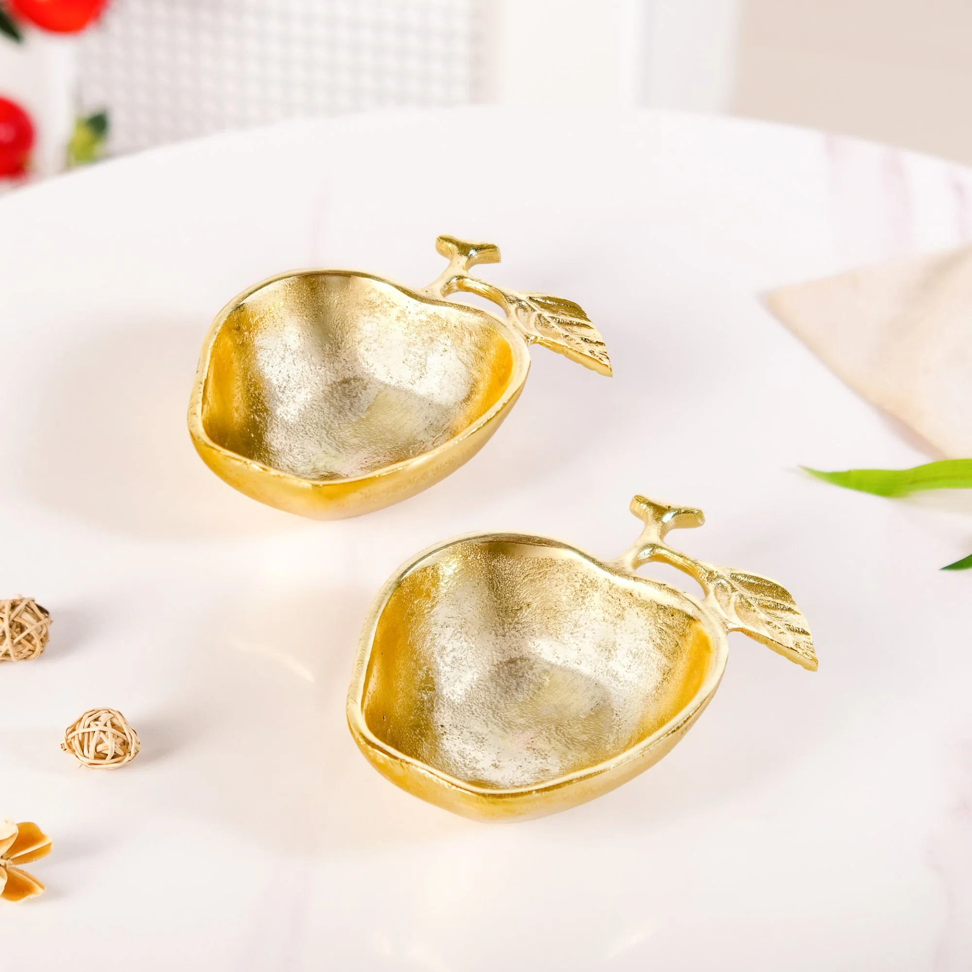 Golden Apple Trinket Bowl Set Of 2 - Image 10