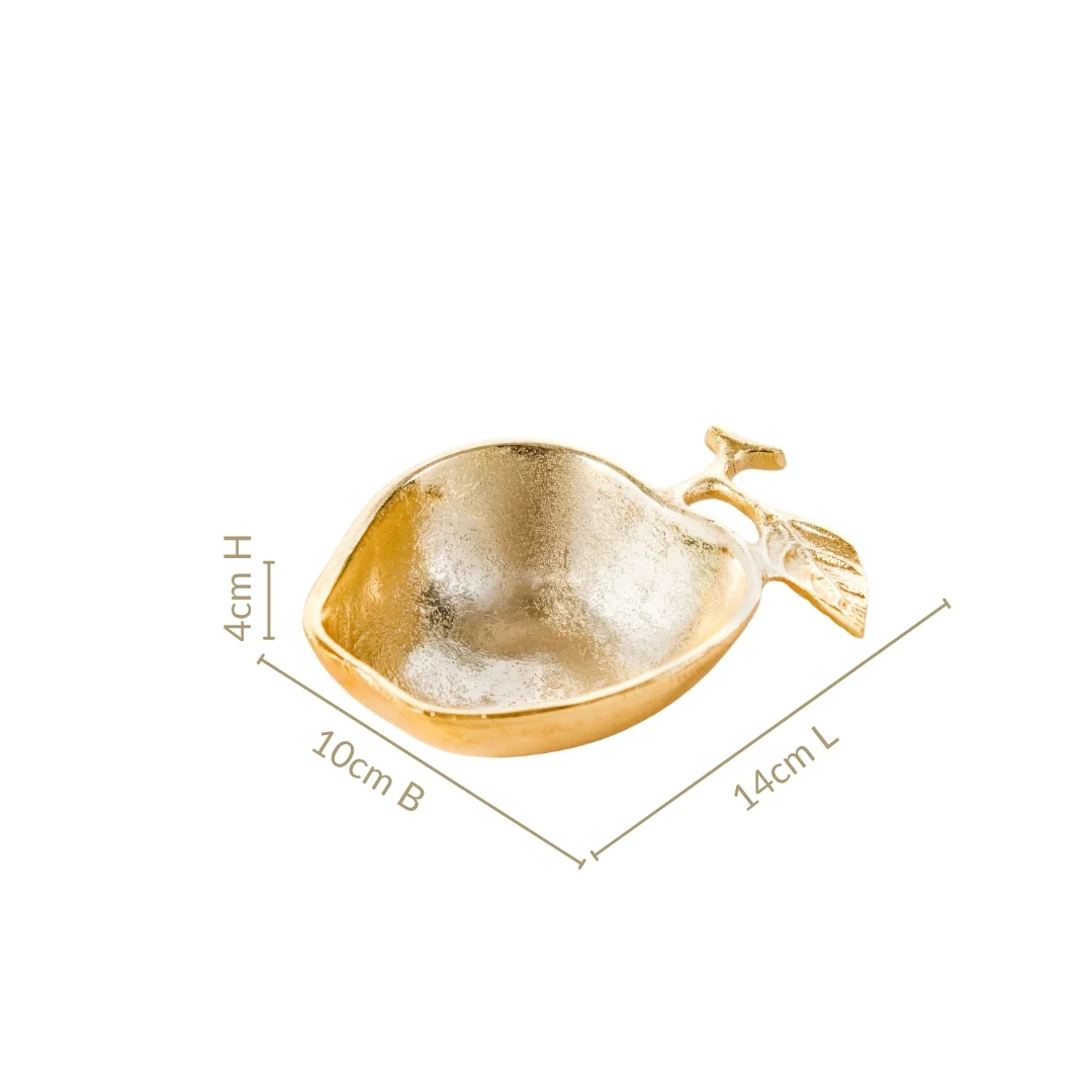 Golden Apple Trinket Bowl Set Of 2 - Image 5