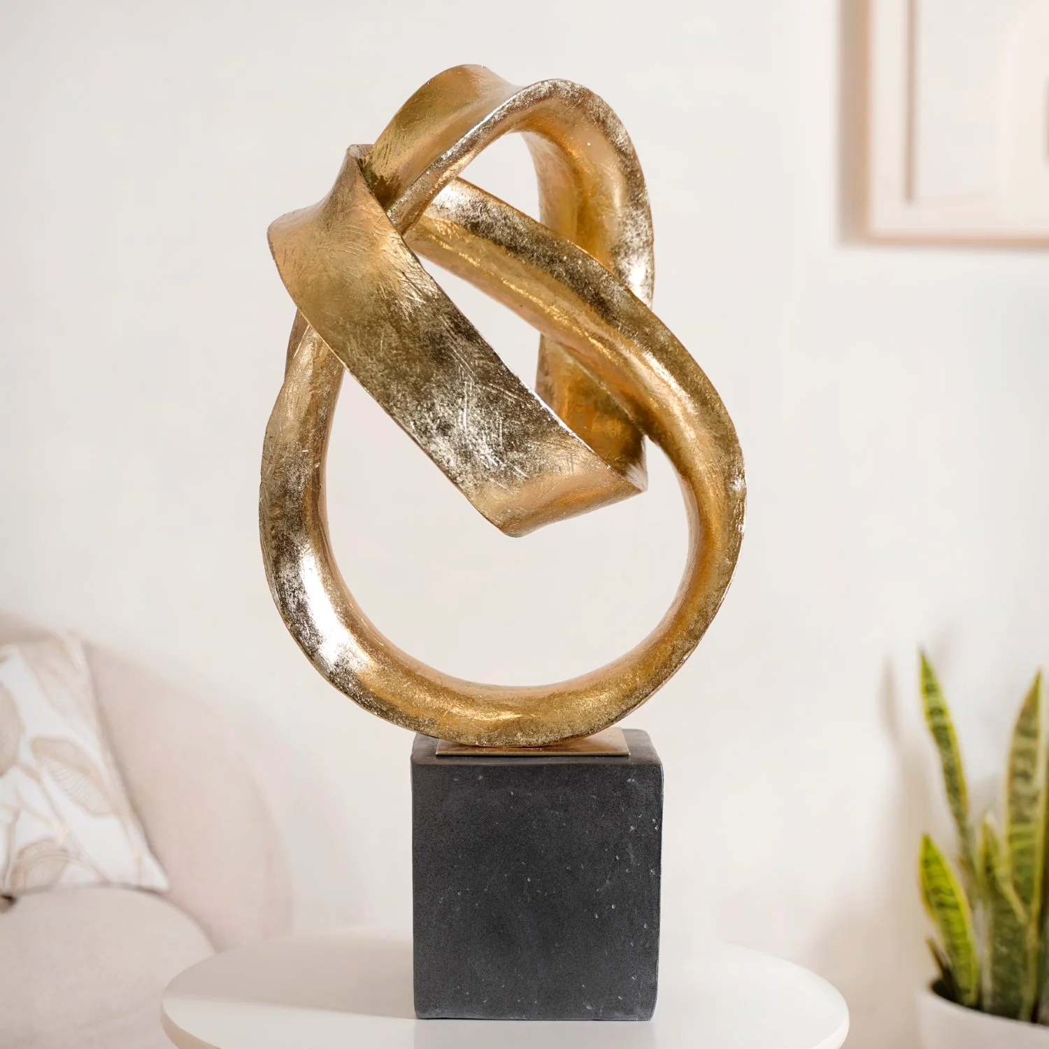Golden Infinity Loop Art Large