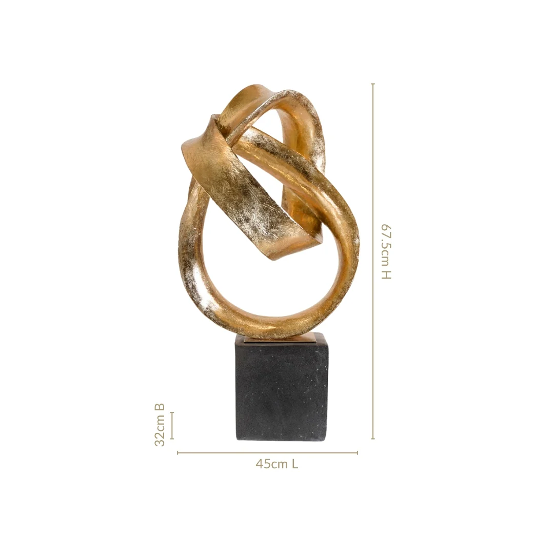 Golden Infinity Loop Art Large - Image 4