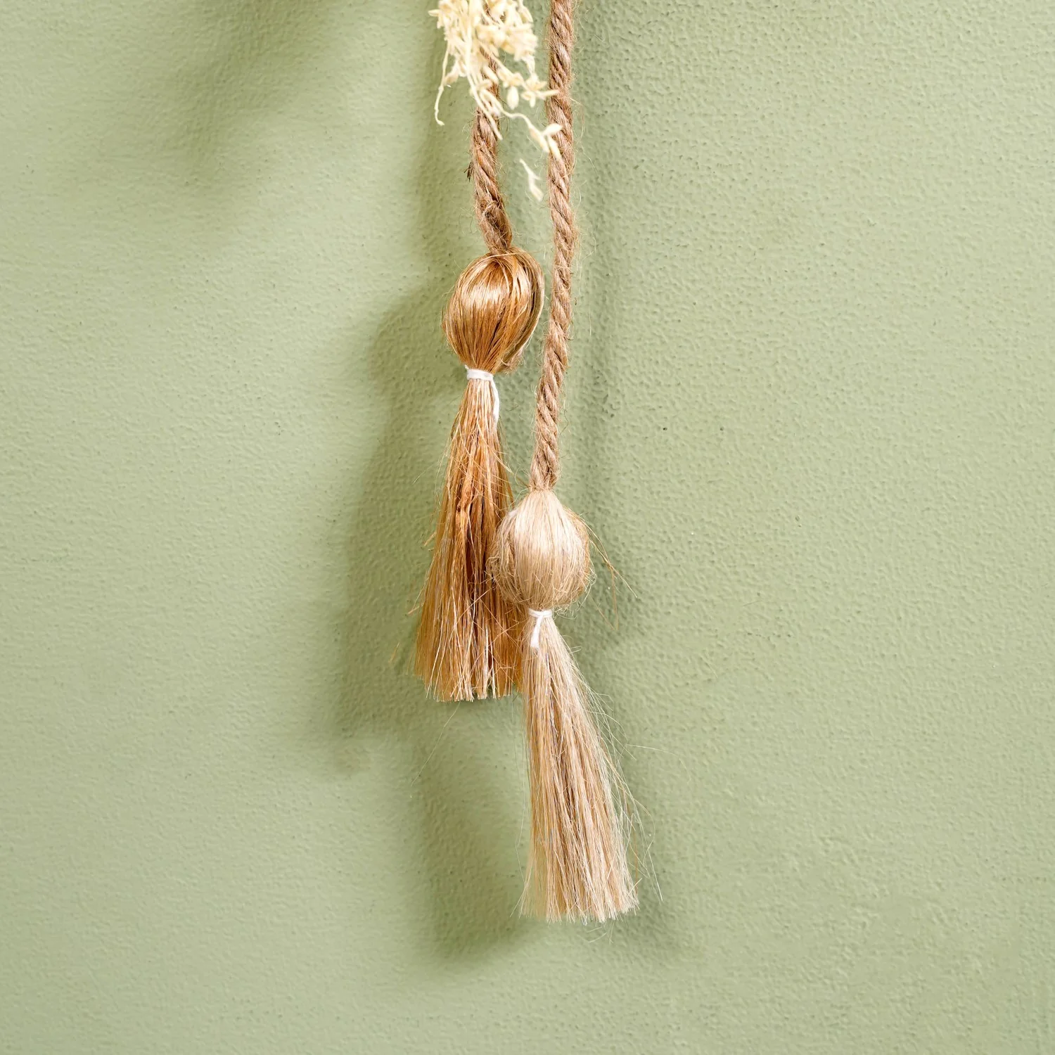Golden Rings Dried Natural Flower Wall Hanging - Image 7