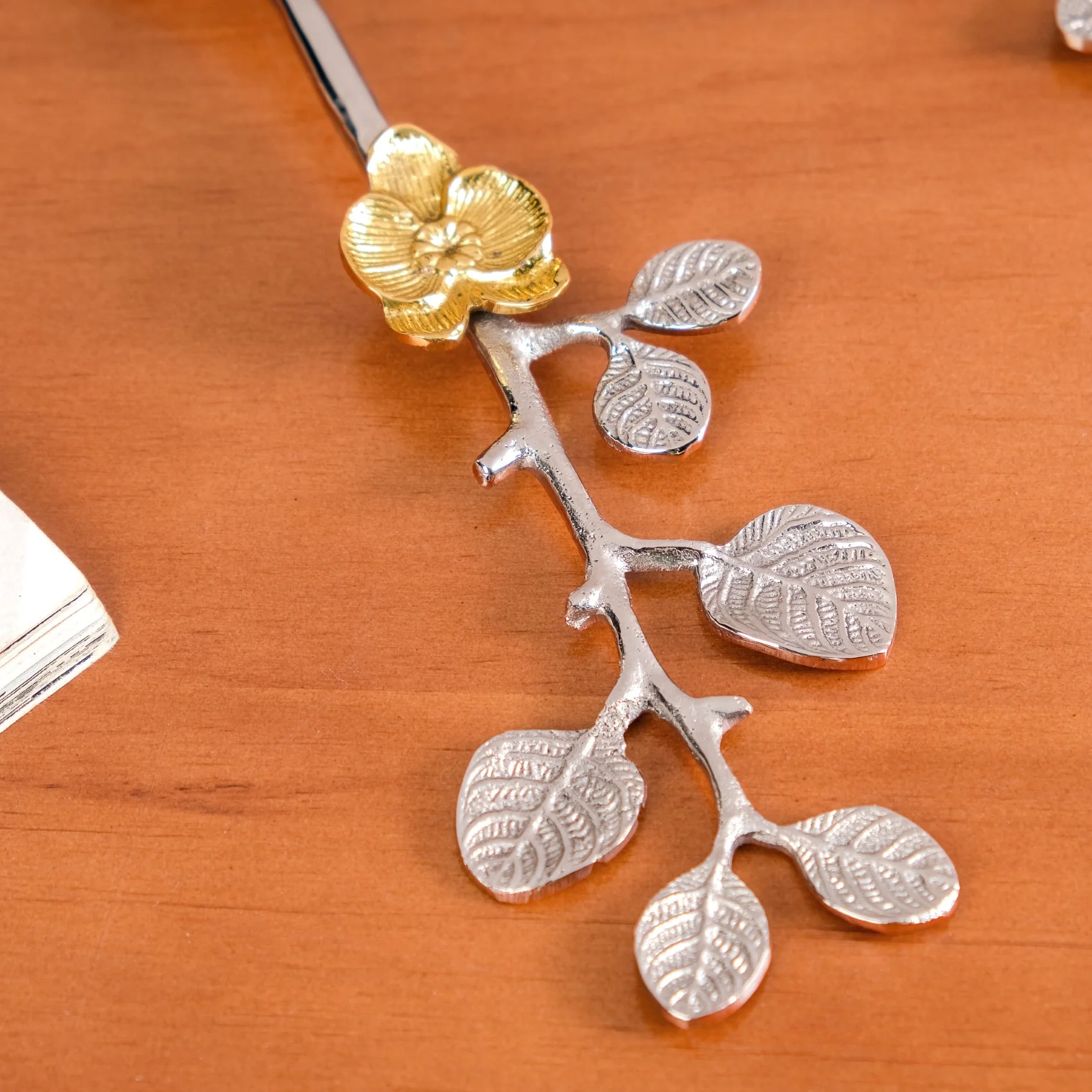 Golden Rose Metal Serving Spoon Set Of 2 - Image 11