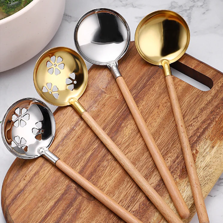 Golden Serving Spoon Set - Image 12
