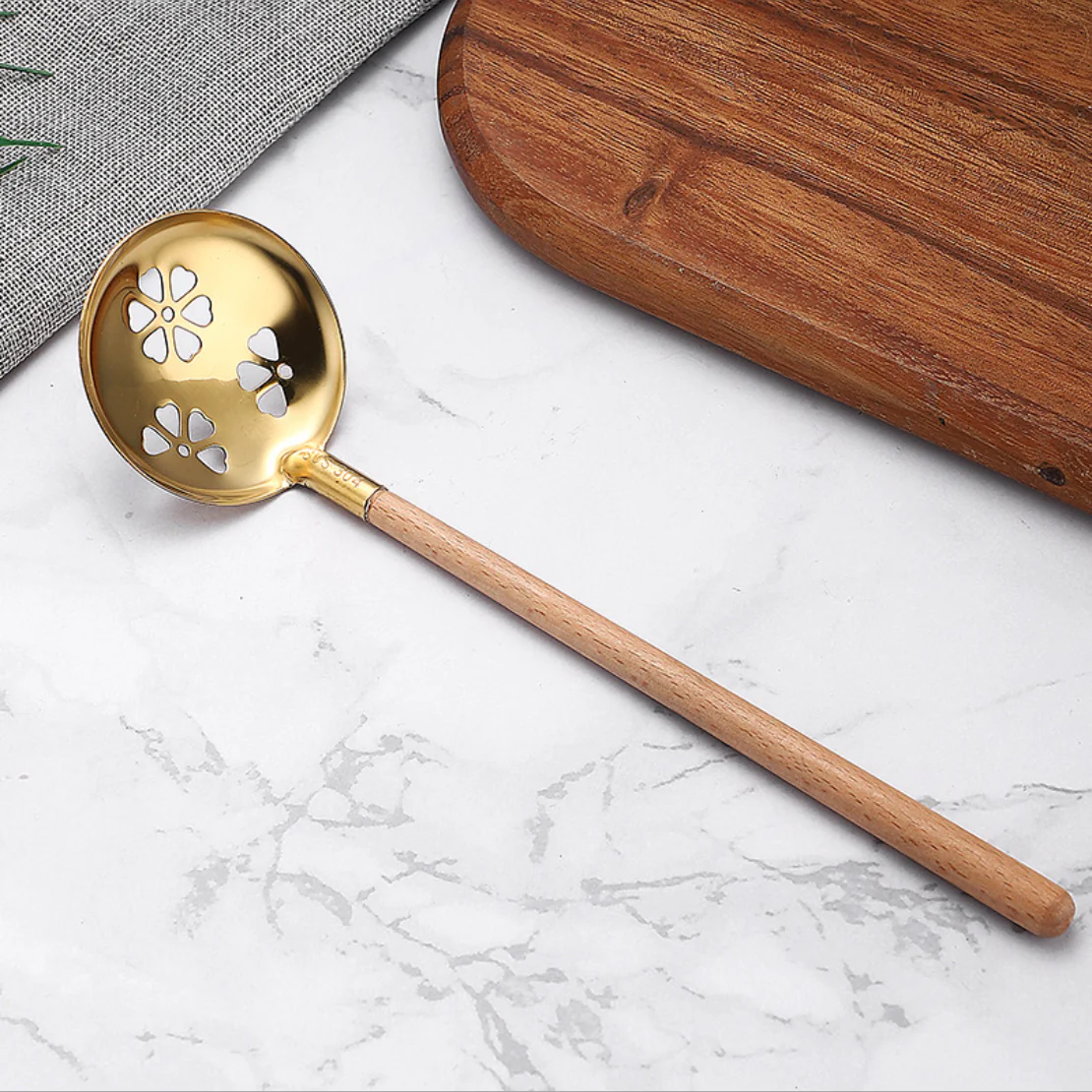 Golden Serving Spoon Set - Image 14