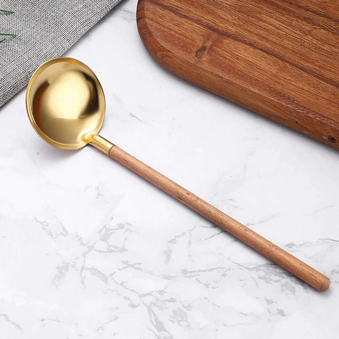 Golden Serving Spoon Set - Image 6