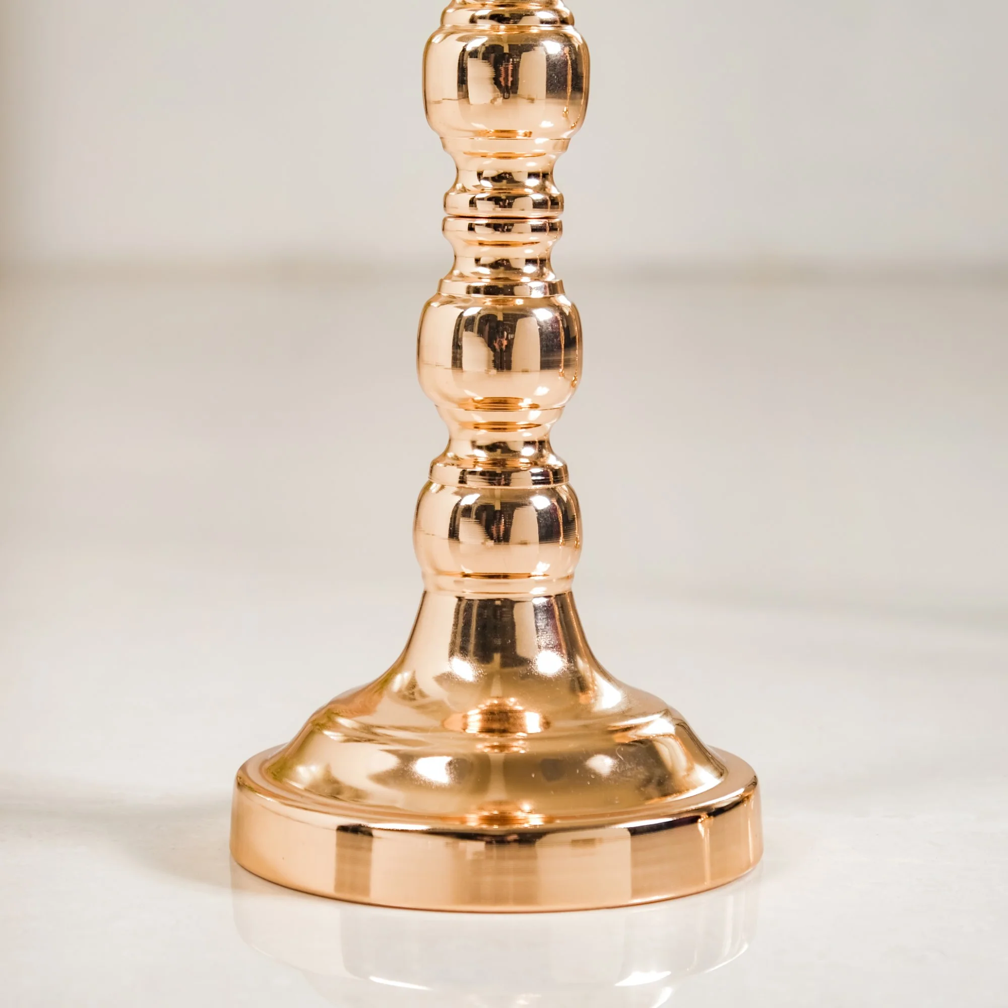 Golden Tall Floor Candle Stand Set Of 3 Large - Image 10