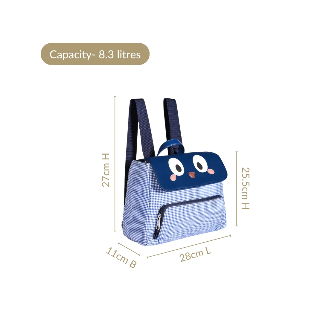 Googly Eyes Checkered Bag For Kids - Image 3