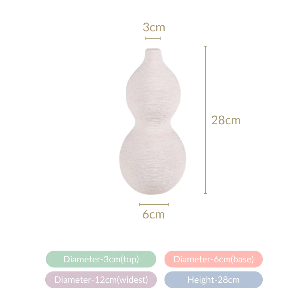 Gourd Matte Finish Flower Vase - Image 13