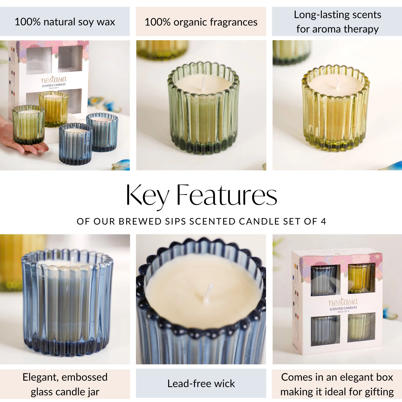 Gradient Sky Scented Candle Set Of 4 - Image 5