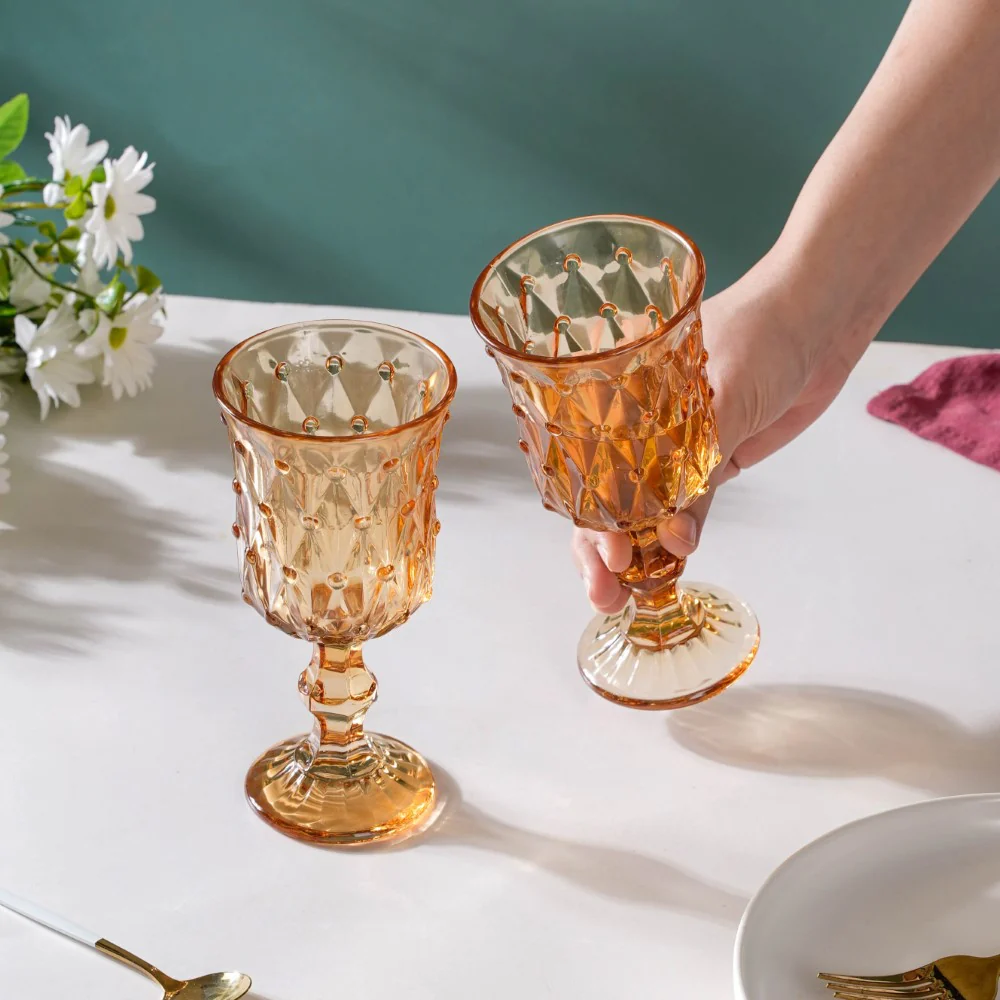 Grande Wine Glass Amber Set Of 6 300ml - Image 2