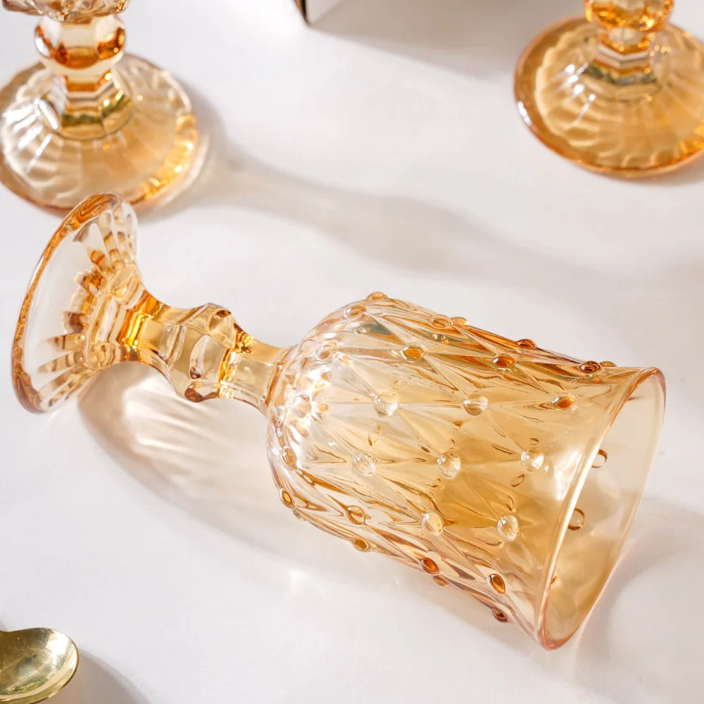 Grande Wine Glass Amber Set Of 6 300ml - Image 6