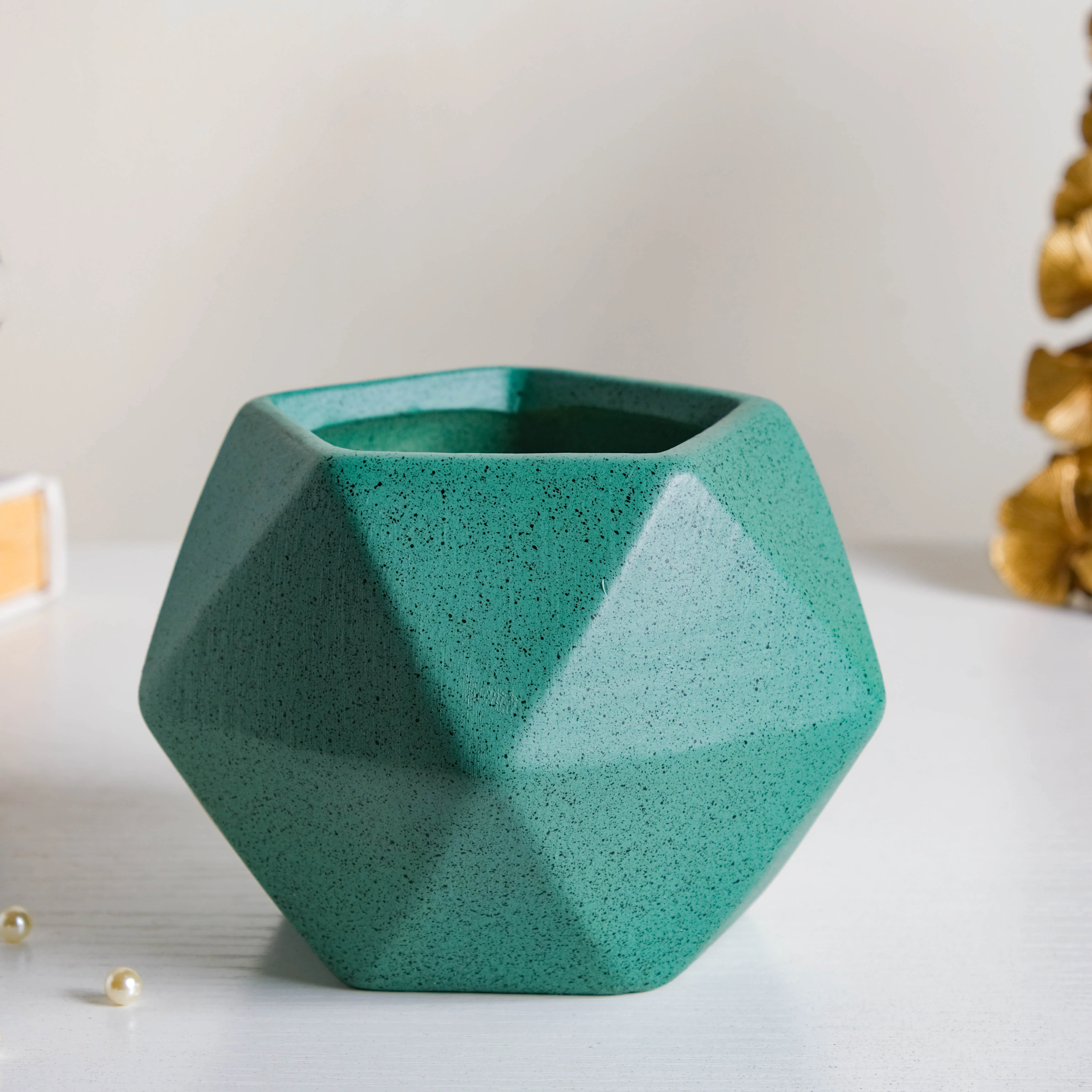 Green Abstract Plant Pot - Image 6