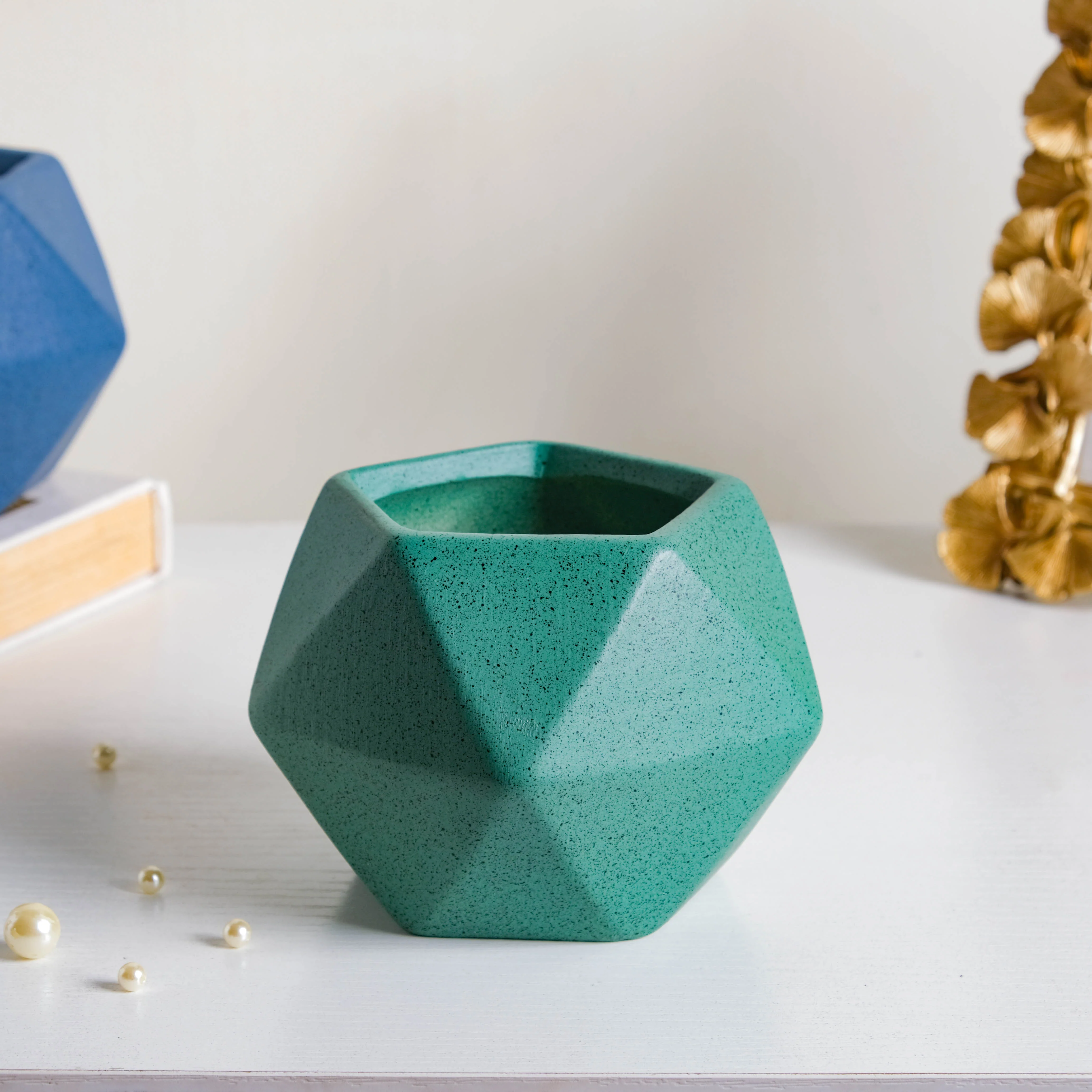 Green Abstract Plant Pot - Image 7