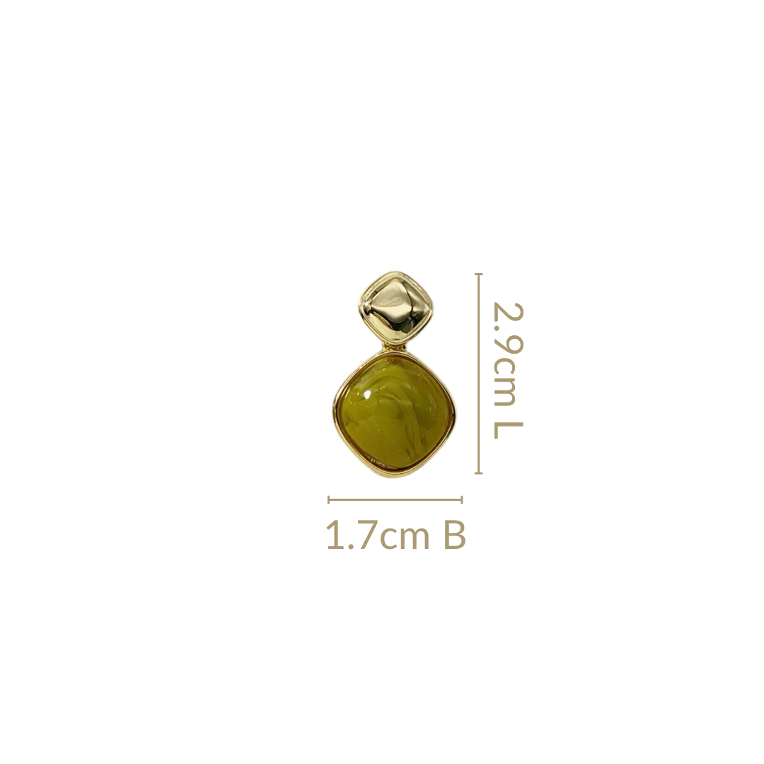 Green And Gold Rhombus Drops - Image 3