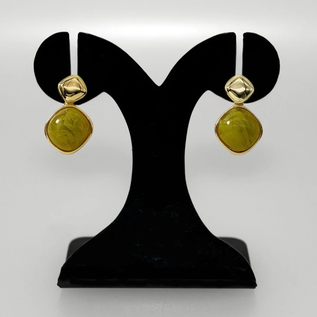 Green And Gold Rhombus Drops - Image 6