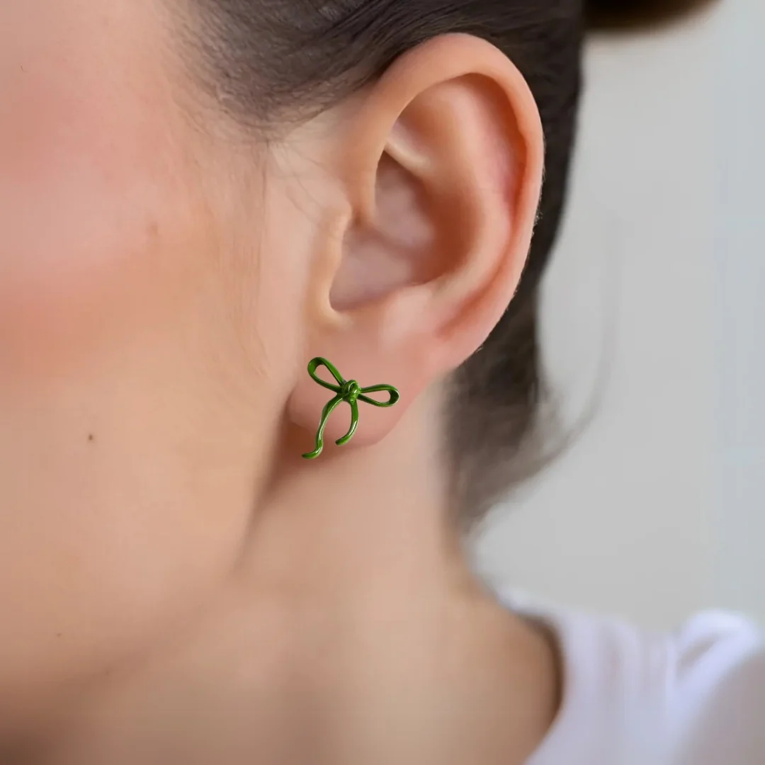 Green Bow Studs - Image 7