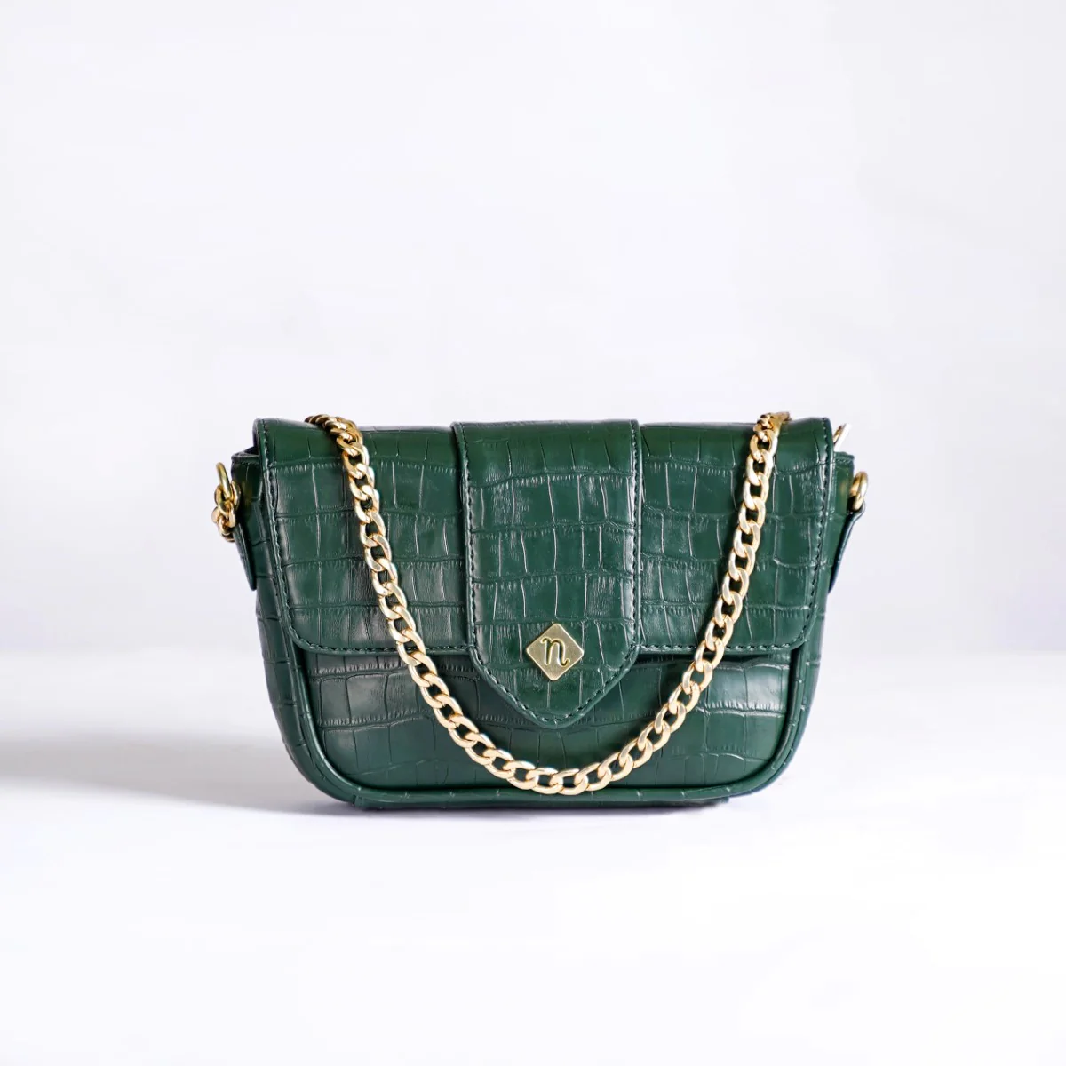 Croco Go-To Outing Bag Green - Image 4