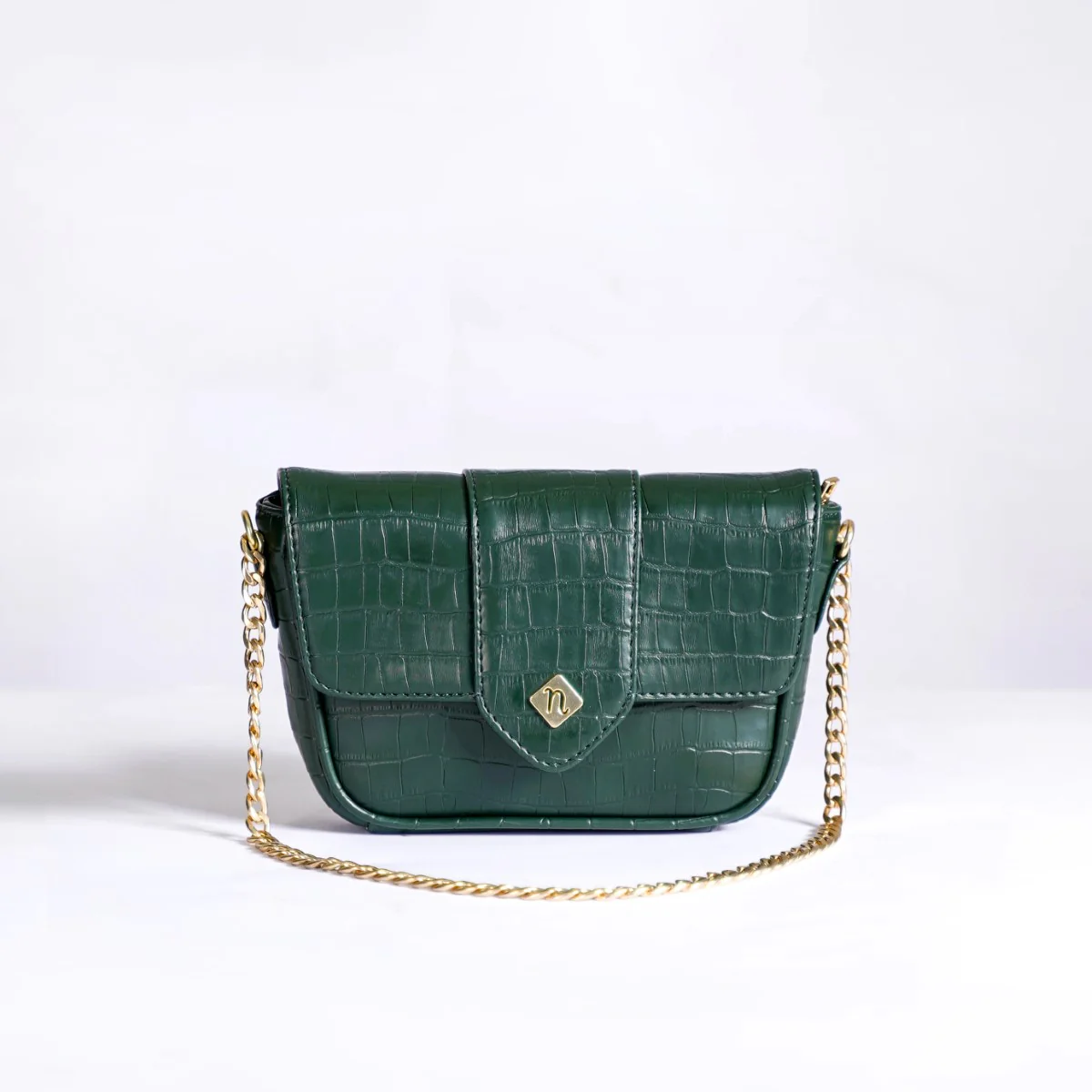 Croco Go-To Outing Bag Green - Image 5