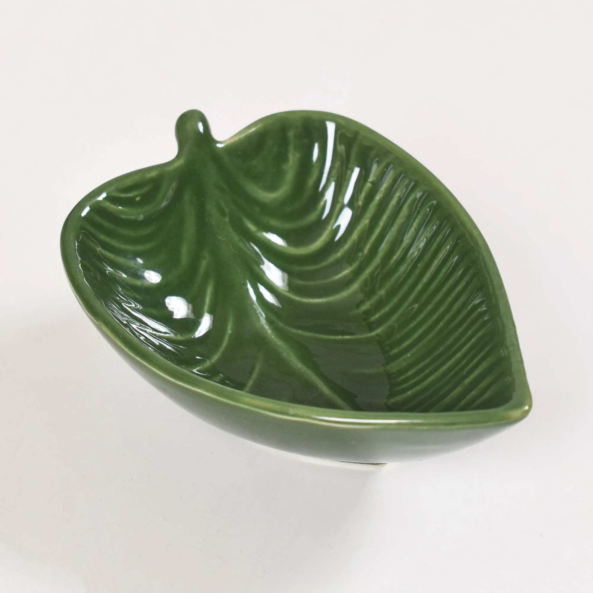 Green Leaf Ceramic Platter Set Of 3 50ml - Image 8