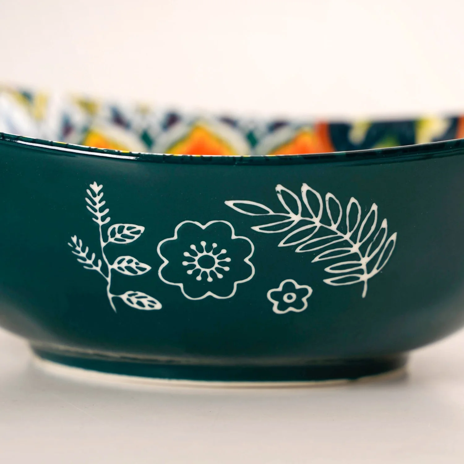 Green Mystic Mandala Long Dish With Handles 400ml - Image 9