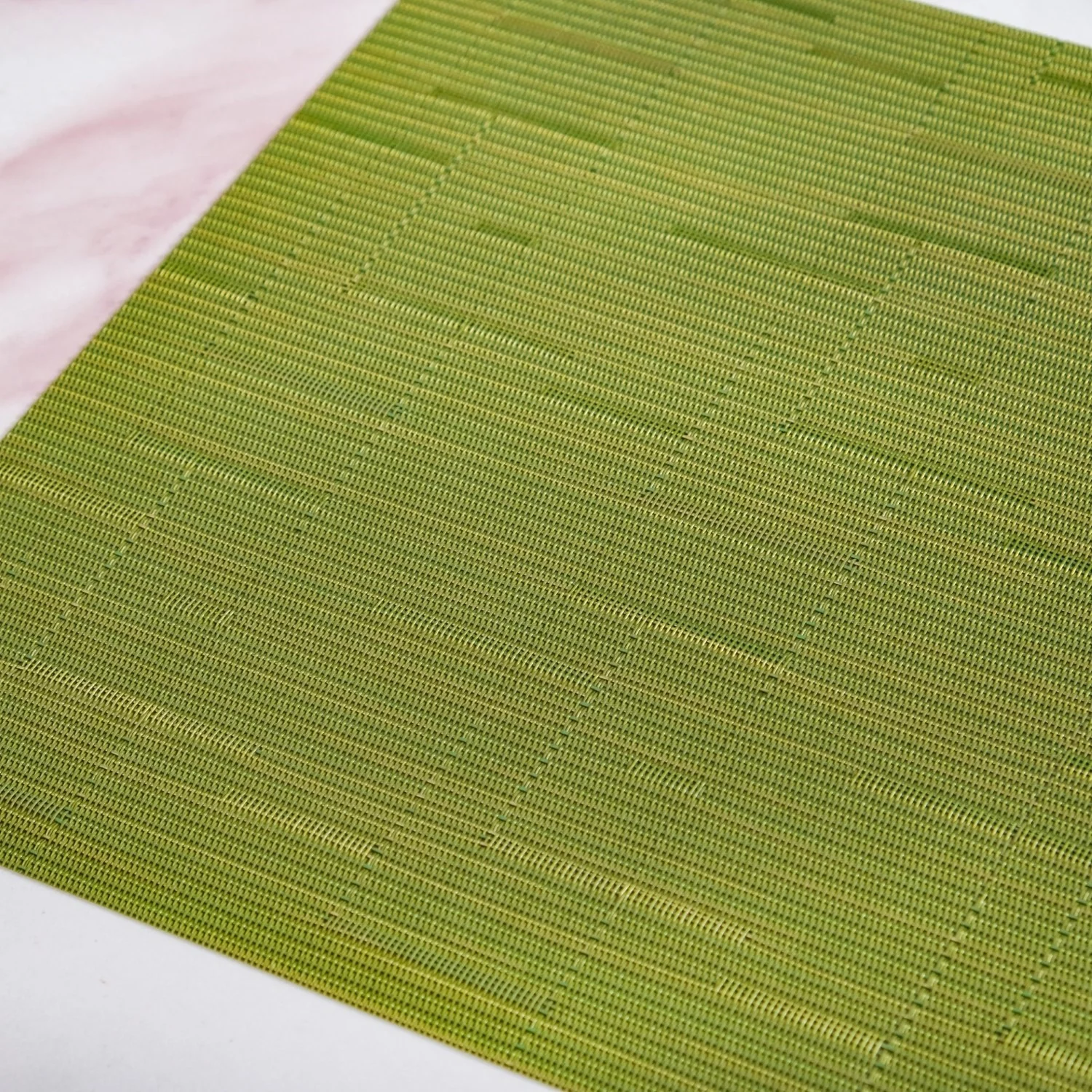 Green Textured Easy Clean Tablemat Set Of 6 - Image 6