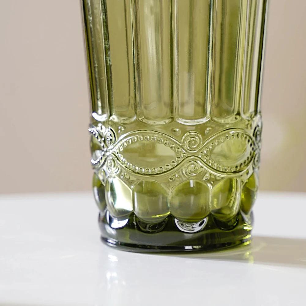 Green Water Glass Set of 4 - Image 9