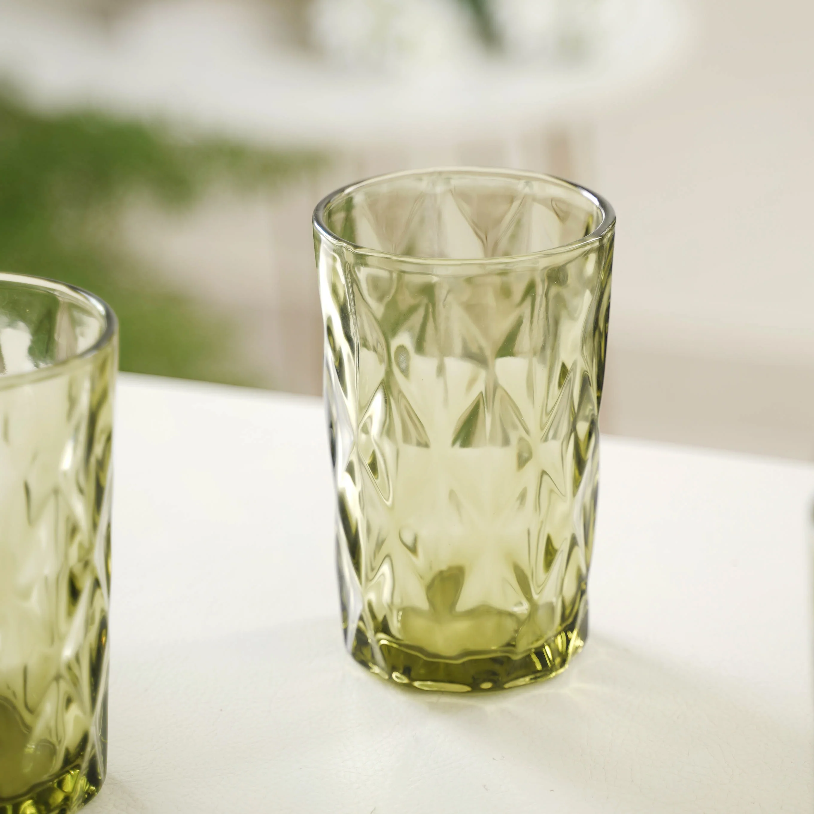 Green Water Tumbler Set of 4 - Image 7