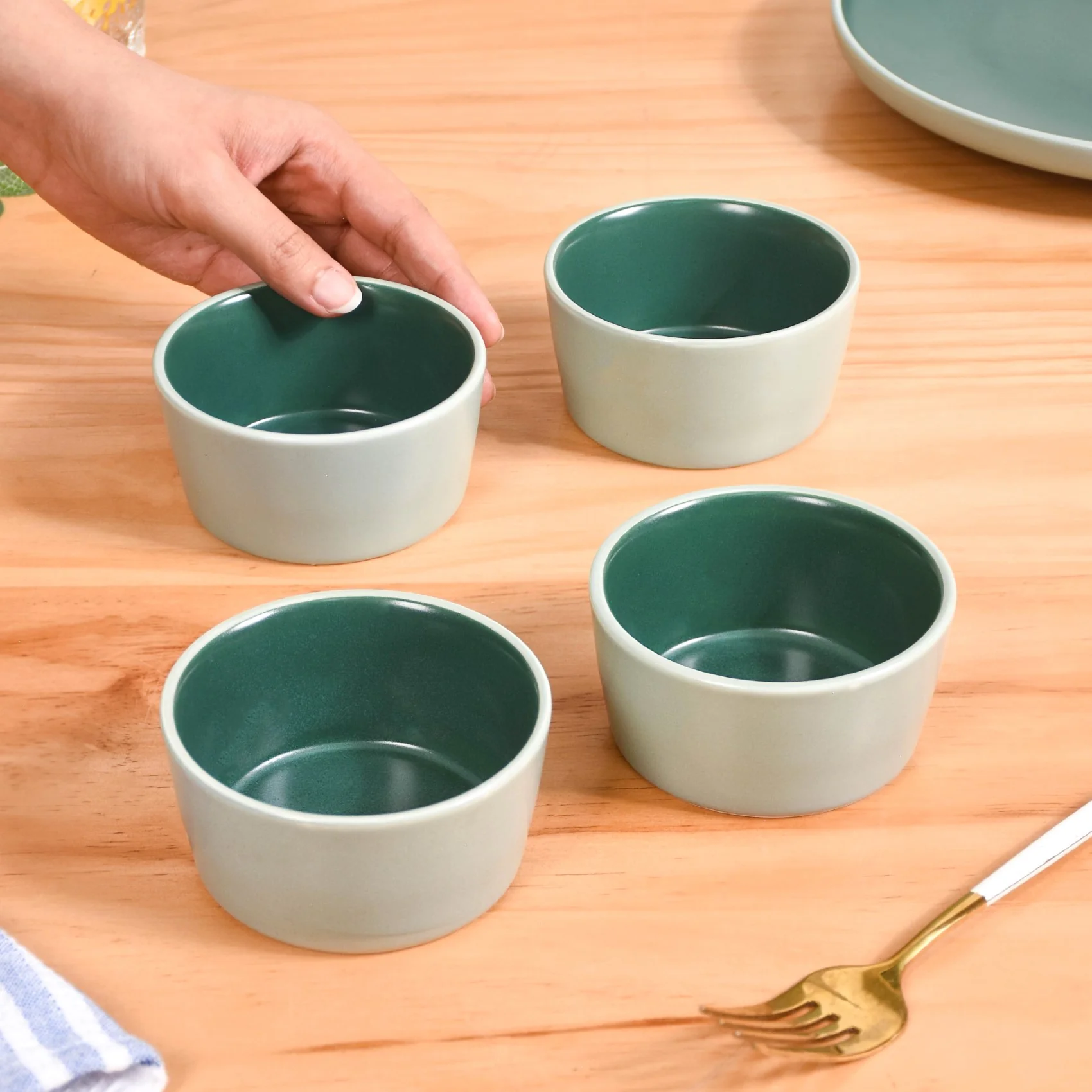 Green Zoella Dessert Bowls Set Of 4 200ml - Image 2