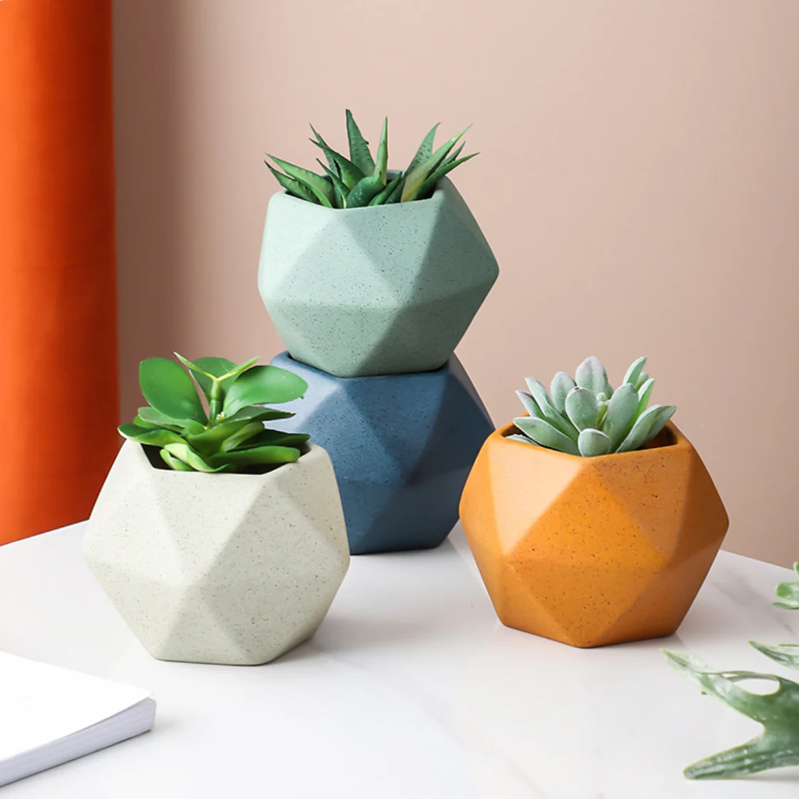 Grey Abstract Plant Pot - Image 10