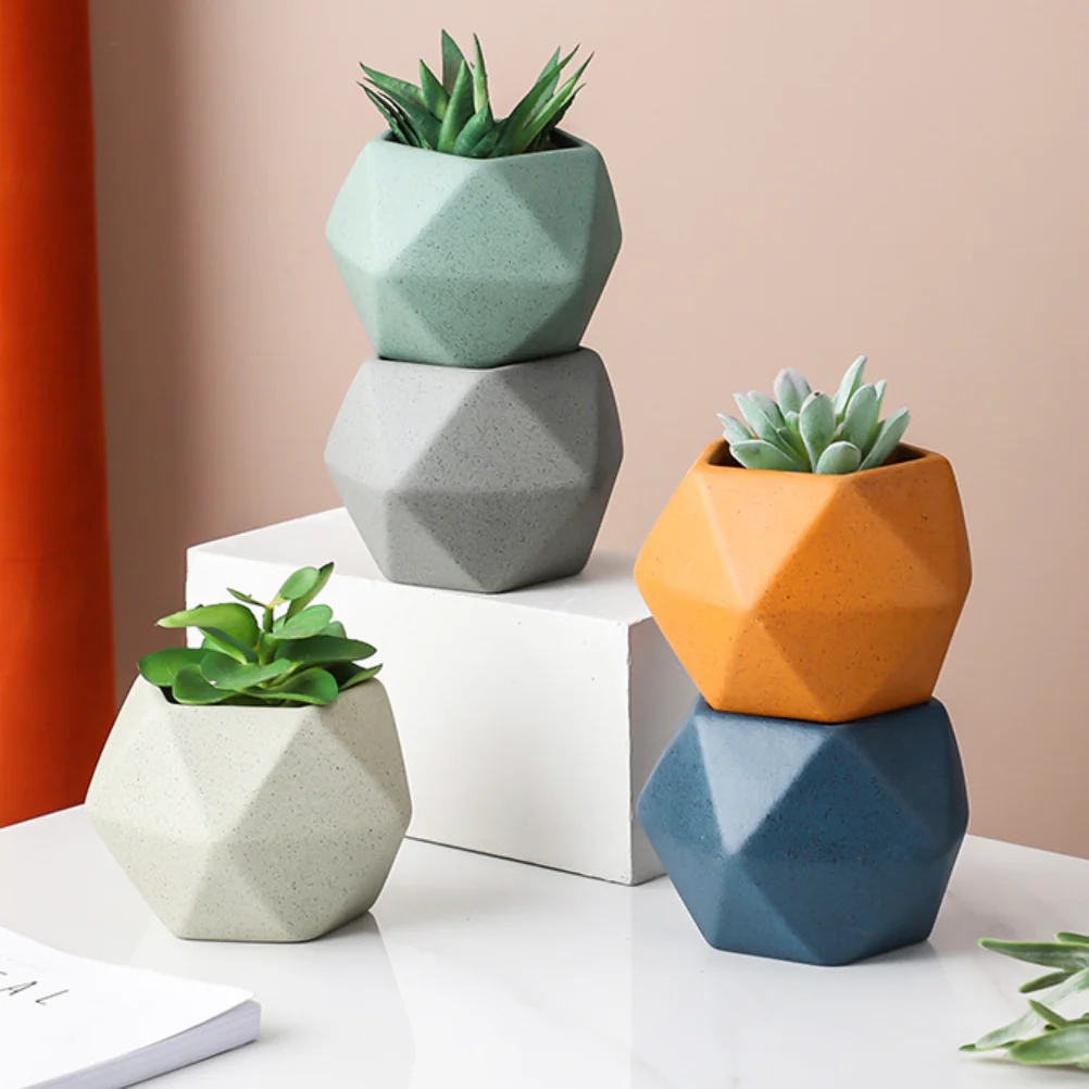 Grey Abstract Plant Pot - Image 11