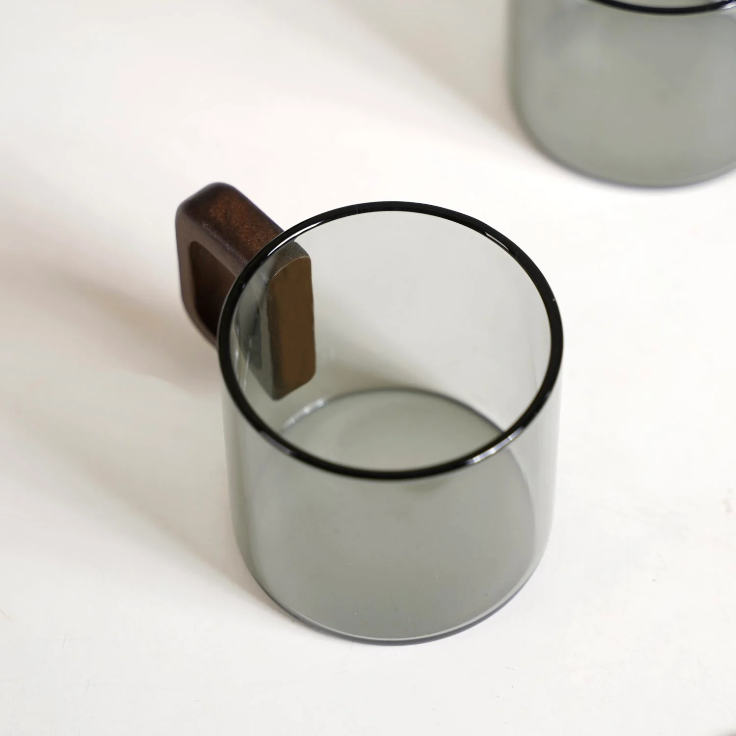 Grey Fusion Cups With Wooden Handle Set Of 4 200ml - Image 7